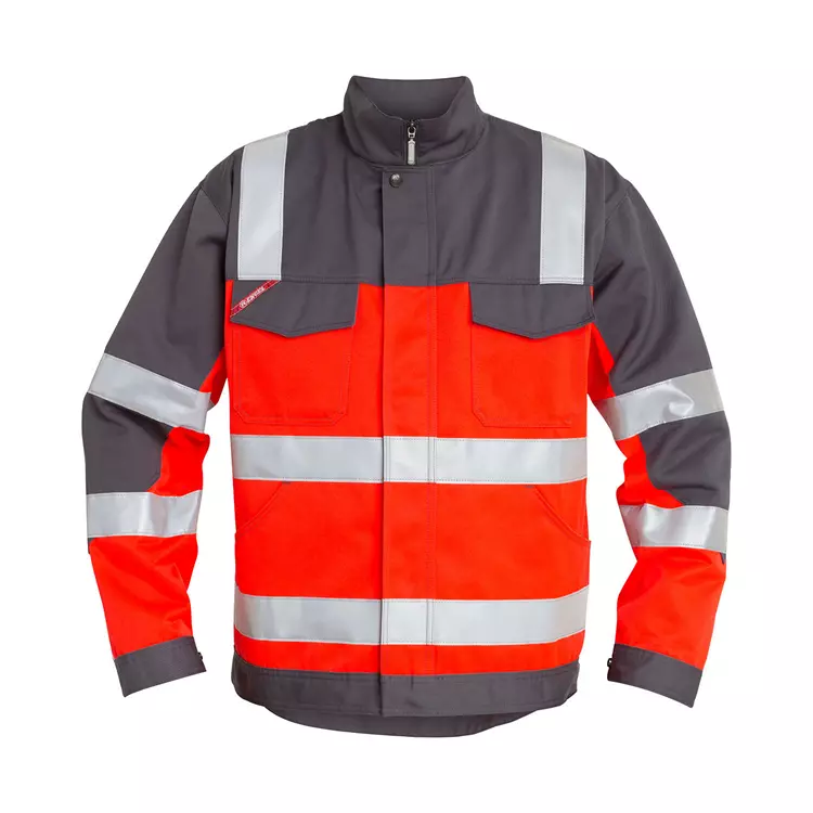Engel Workwear Engel Arbeitsjacke, Hi-Vis Orange/Grün, Herren – Bild 9