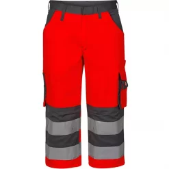 Engel Workwear Engel 3/4-Hose, Rot/Grau, Herren