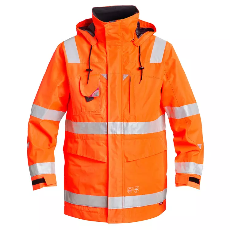 Engel Workwear Engel Shelljacke, Hi-vis Orange, Herren