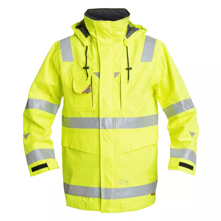 Engel Workwear Engel Shelljacke, Hi-vis Orange, Herren – Bild 7