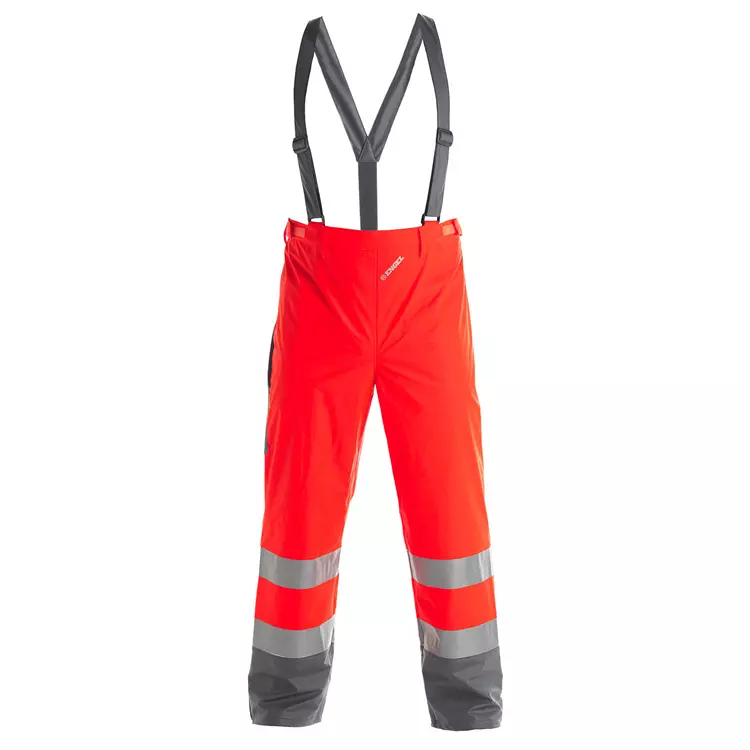 Engel Workwear Engel Regenhose, Hi-vis Rot/grau, Herren