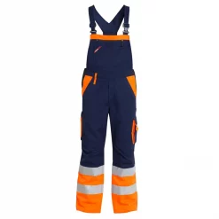 Engel Workwear Engel Arbeitslatzhose, Marine/Hi-Vis Orange, Herren