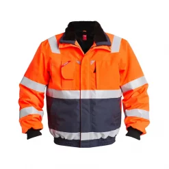 Engel Workwear Engel Pilotenjacke, Hi-vis Orange/Marine, Herren