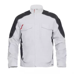 Engel Workwear Engel Galaxy Arbeitsjacke, Weiß/Anthrazitgrau, Herren, Surfer Blue/schwarz