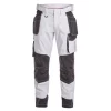 Engel Workwear Engel Galaxy Handwerkerhose, Weiß/Anthrazitgrau, Herren, Anthrazit/schwarz
