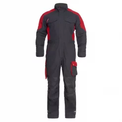 Engel Workwear Engel Galaxy Overall, Anthrazitgrau/Tomato Red, Herren