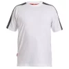 Engel Workwear Engel Galaxy T-Shirt, Weiß/Anthrazitgrau, Herren, Schwarz/anthrazitgrau