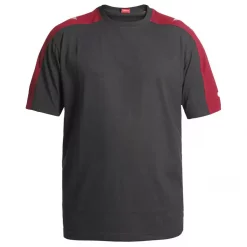Engel Workwear Engel Galaxy T-Shirt, Anthrazitgrau/Tomato Red, Herren