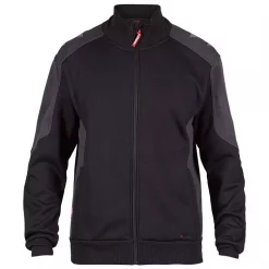Engel Workwear Engel Galaxy Sweatcardigan, Schwarz/Anthrazitgrau, Herren